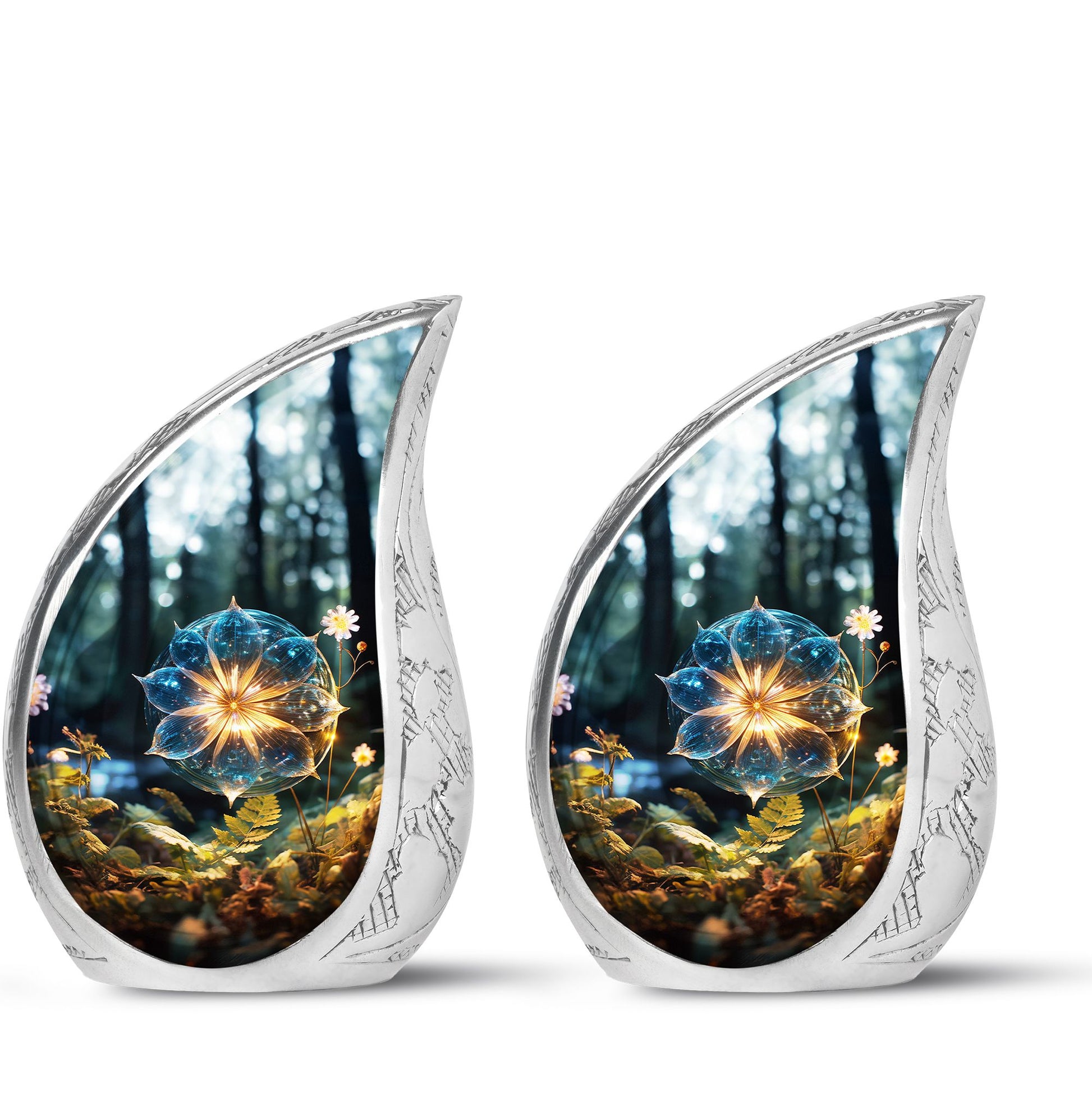 Teardrop Shape Lilly Urn Keepsake Urn Pack of 2