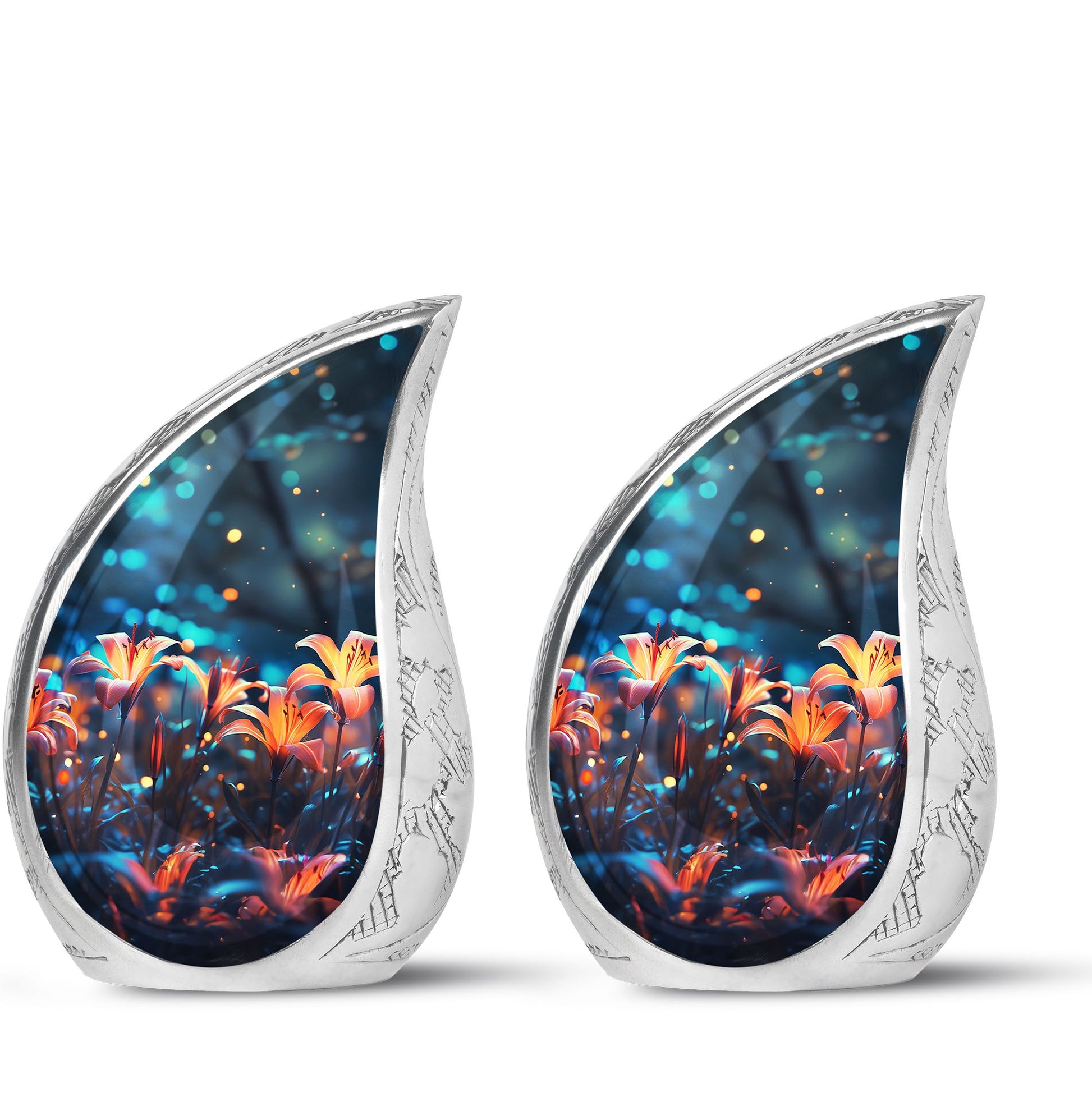 Teardrop Shape Lilly Urn Keepsake Urn Pack of 2
