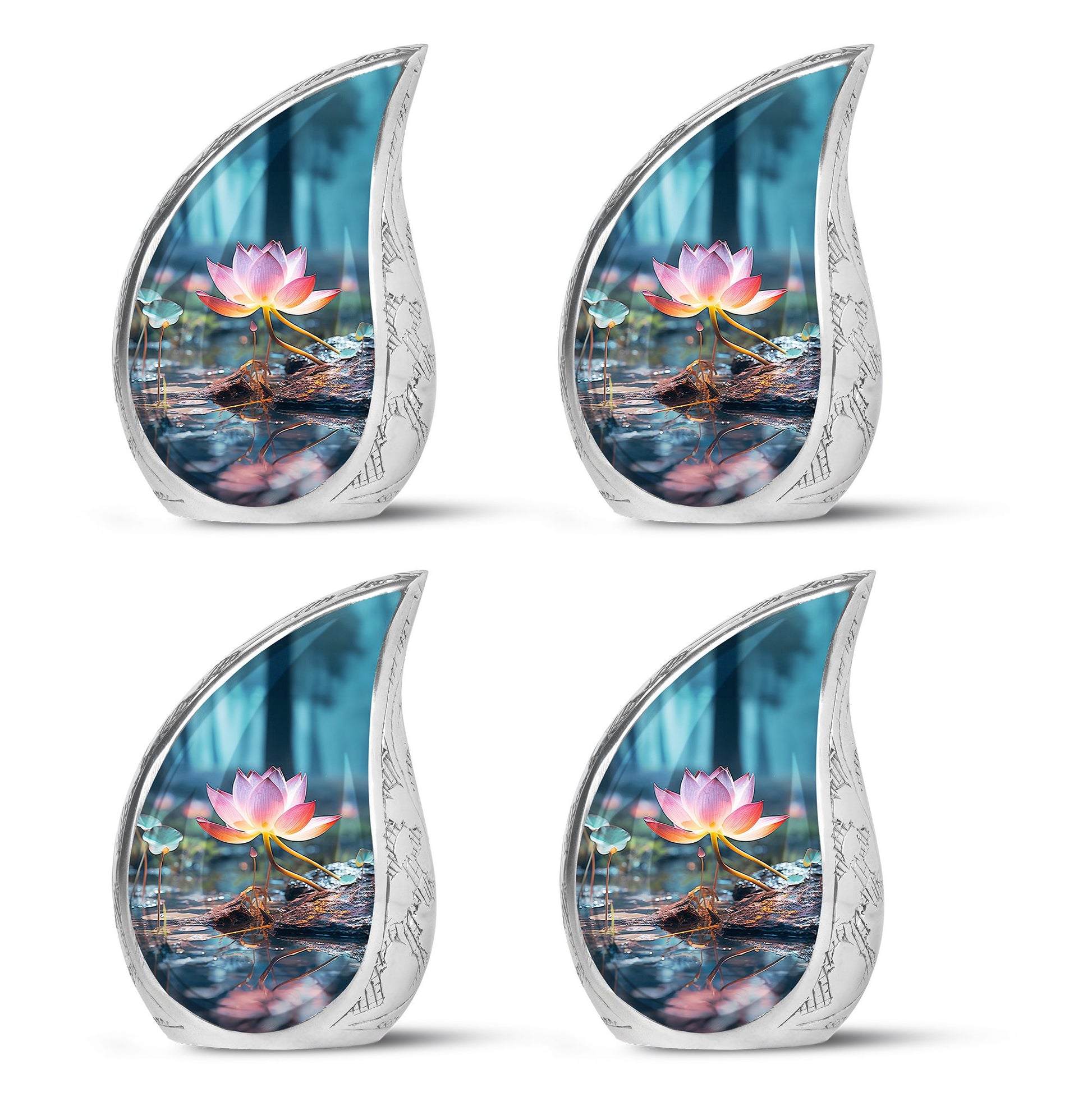 Teardrop Shape Lilly Urn Keepsake Urn Pack of 4