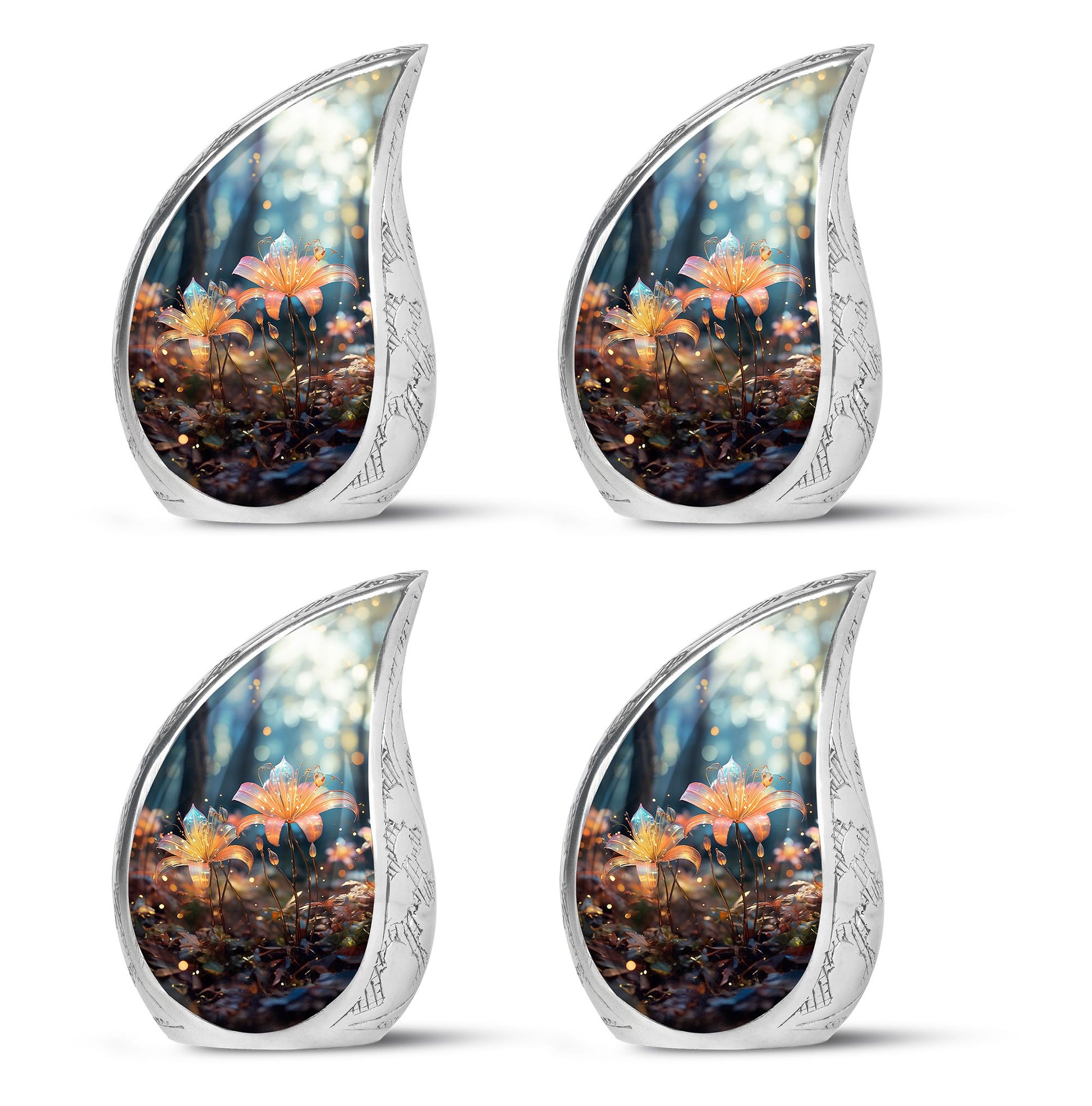 Teardrop Shape Lilly Urn Keepsake Urn Pack of 4