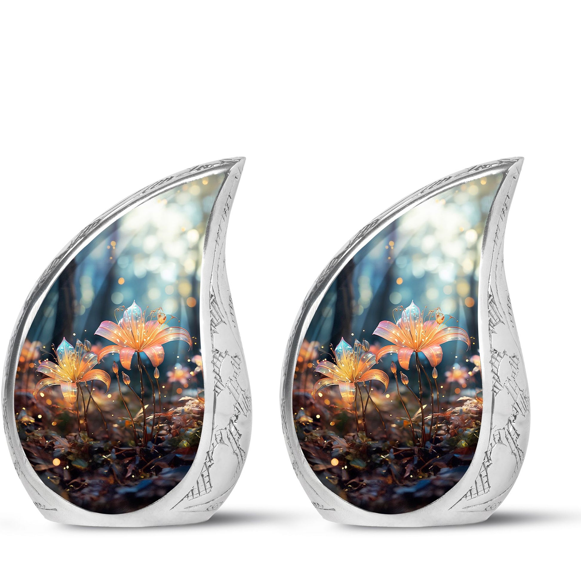 Teardrop Shape Lilly Urn Keepsake Urn Pack of 2
