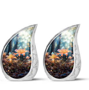 Teardrop Shape Lilly Urn Keepsake Urn Pack of 2