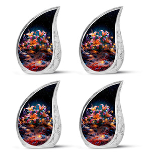 Teardrop Shape Lilly Urn Keepsake Urn Pack of 4
