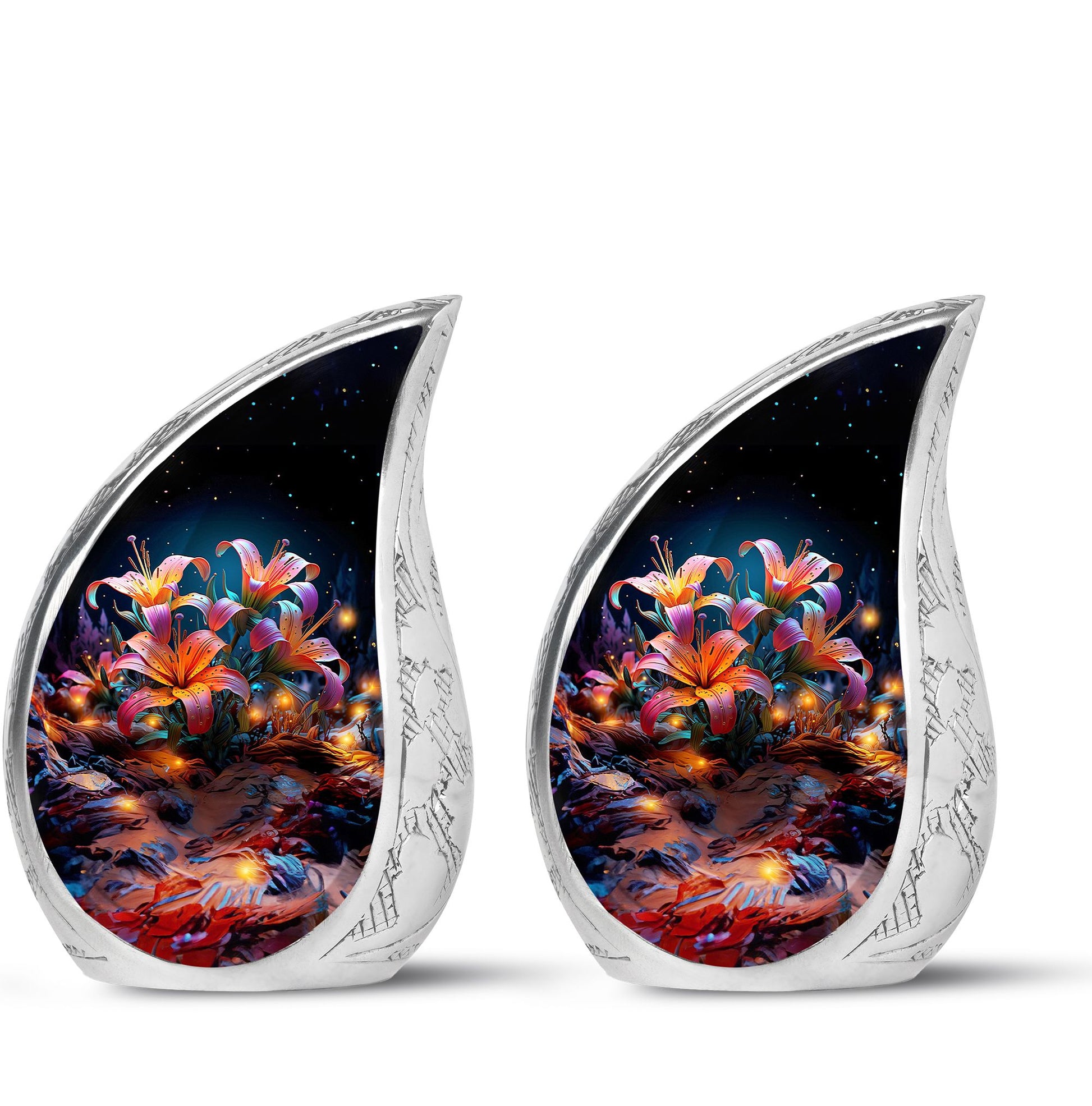 Teardrop Shape Lilly Urn Keepsake Urn Pack of 2