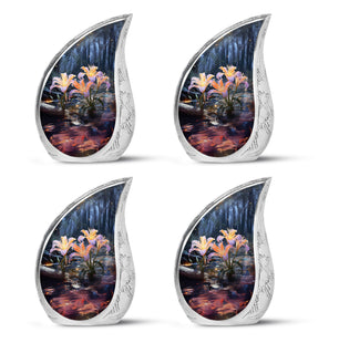 Teardrop Shape Lilly Urn Keepsake Urn Pack of 4