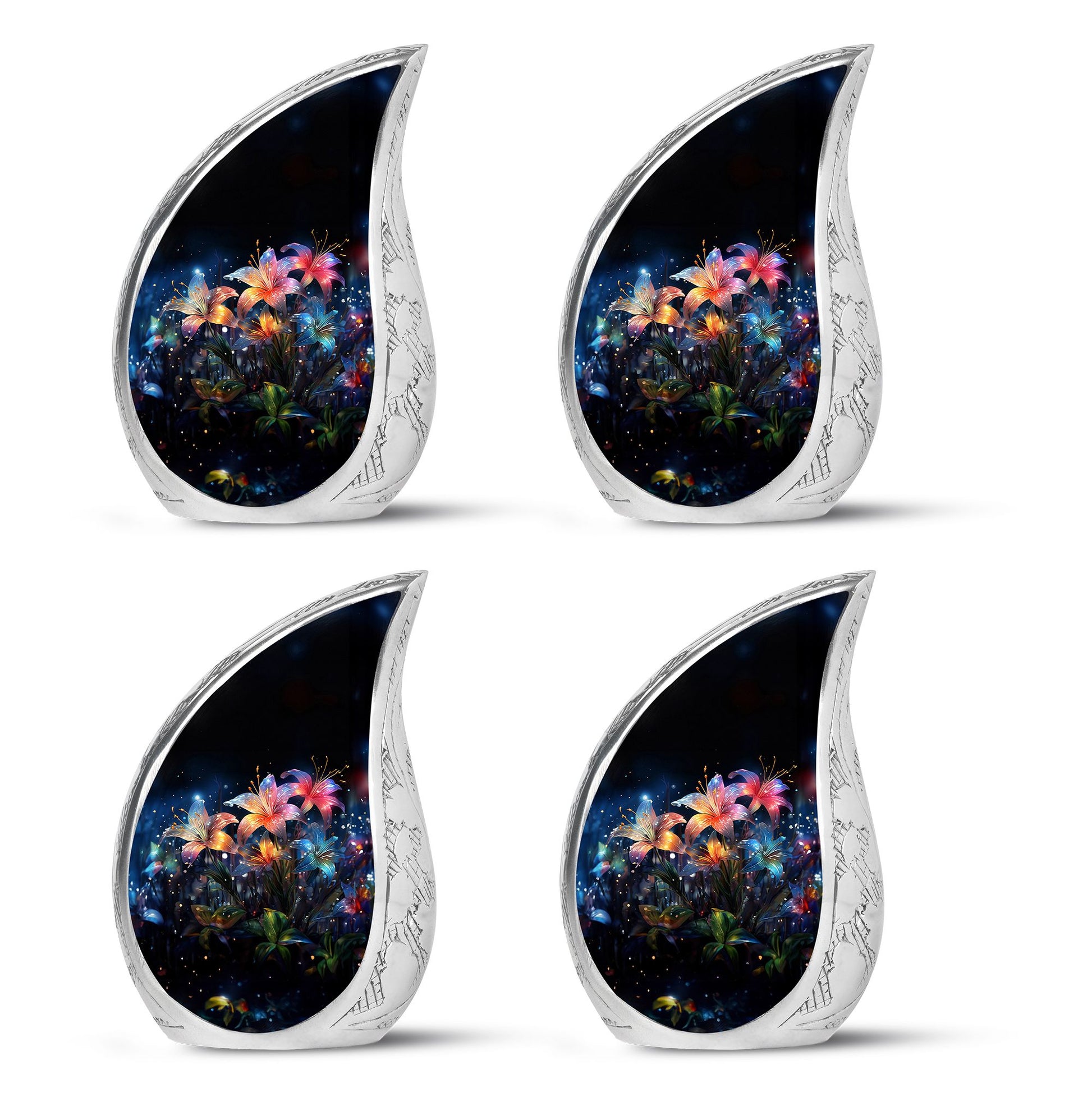 Teardrop Shape Lilly Urn Keepsake Urn Pack of 4