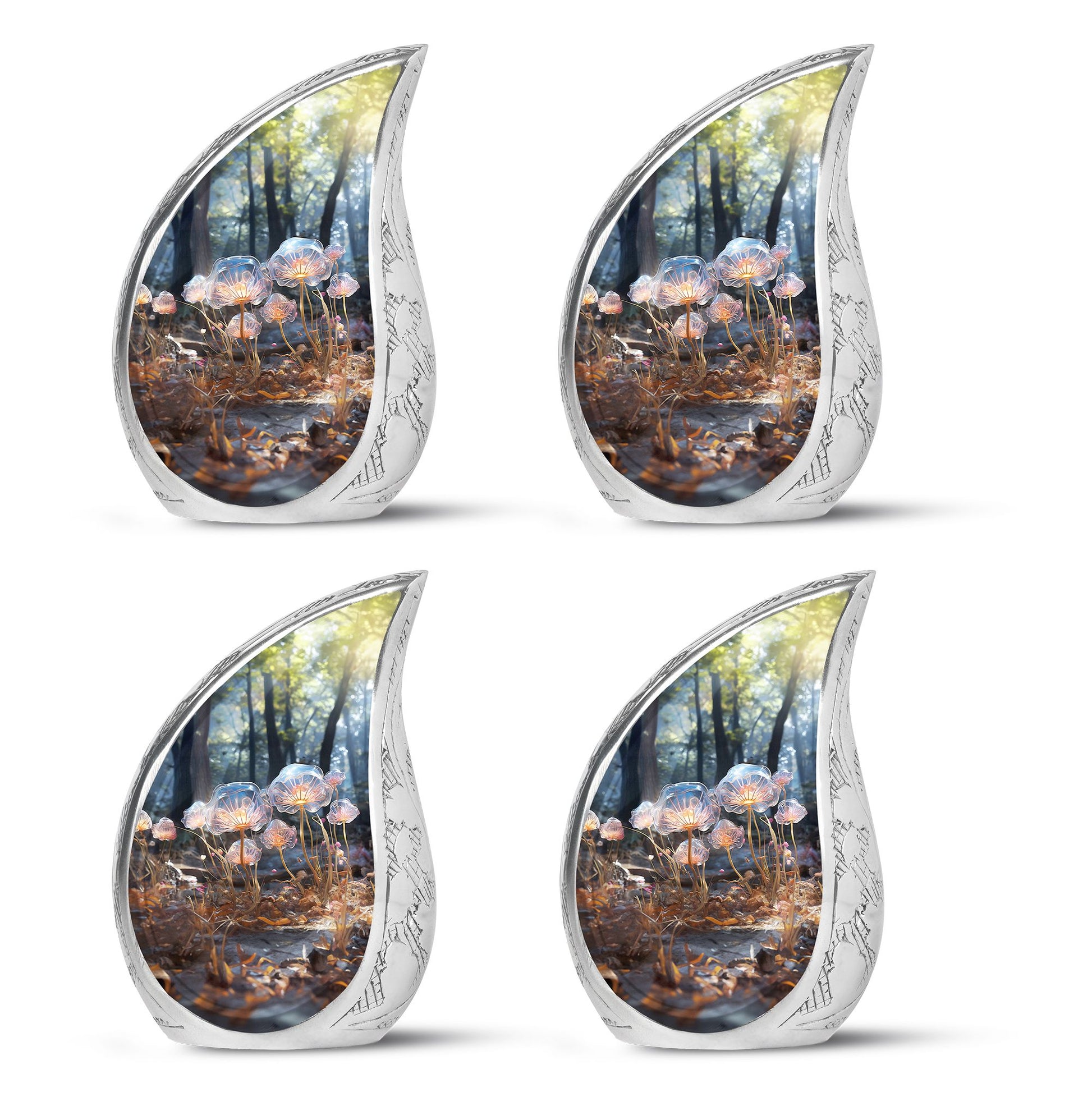 Teardrop Shape Lilly Urn Keepsake Urn Pack of 4