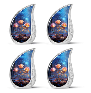 Teardrop Shape Rose Urn Keepsake Urn Pack of 4