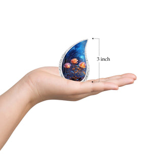 Teardrop Shape Rose Urn Keepsake 3 Inch