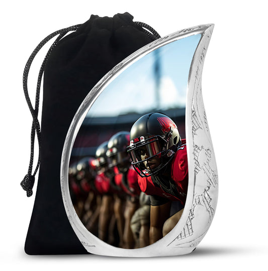 Teardrop Shape Football Urn Large 10 Inch