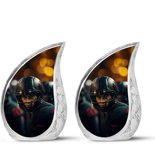 Teardrop Shape Football Urn Keepsake Urn Pack of 2