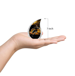 Teardrop Shape Basketball Urn Keepsake 3 Inch