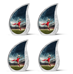 Teardrop Shape Football Urn Keepsake Urn Pack of 4