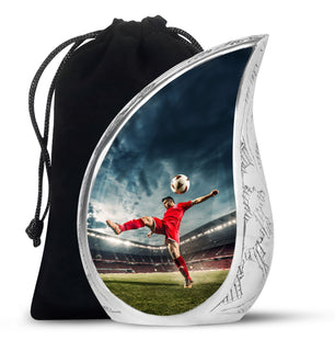 Teardrop Shape Football Urn Large 10 Inch