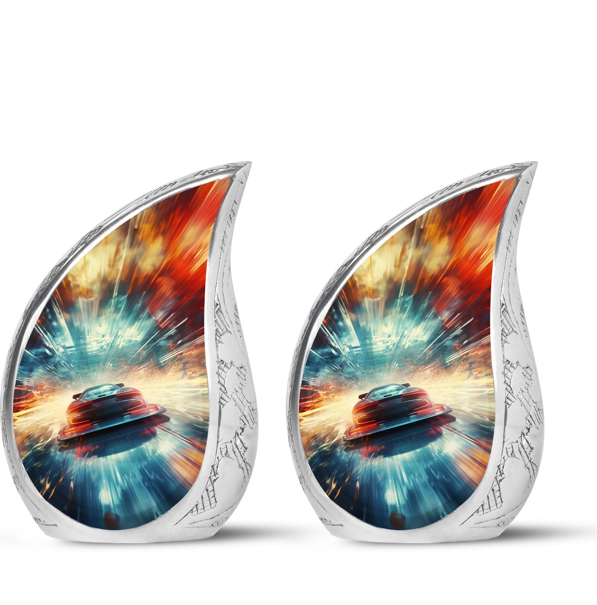 Teardrop Shape Car Urn Keepsake Urn Pack of 2