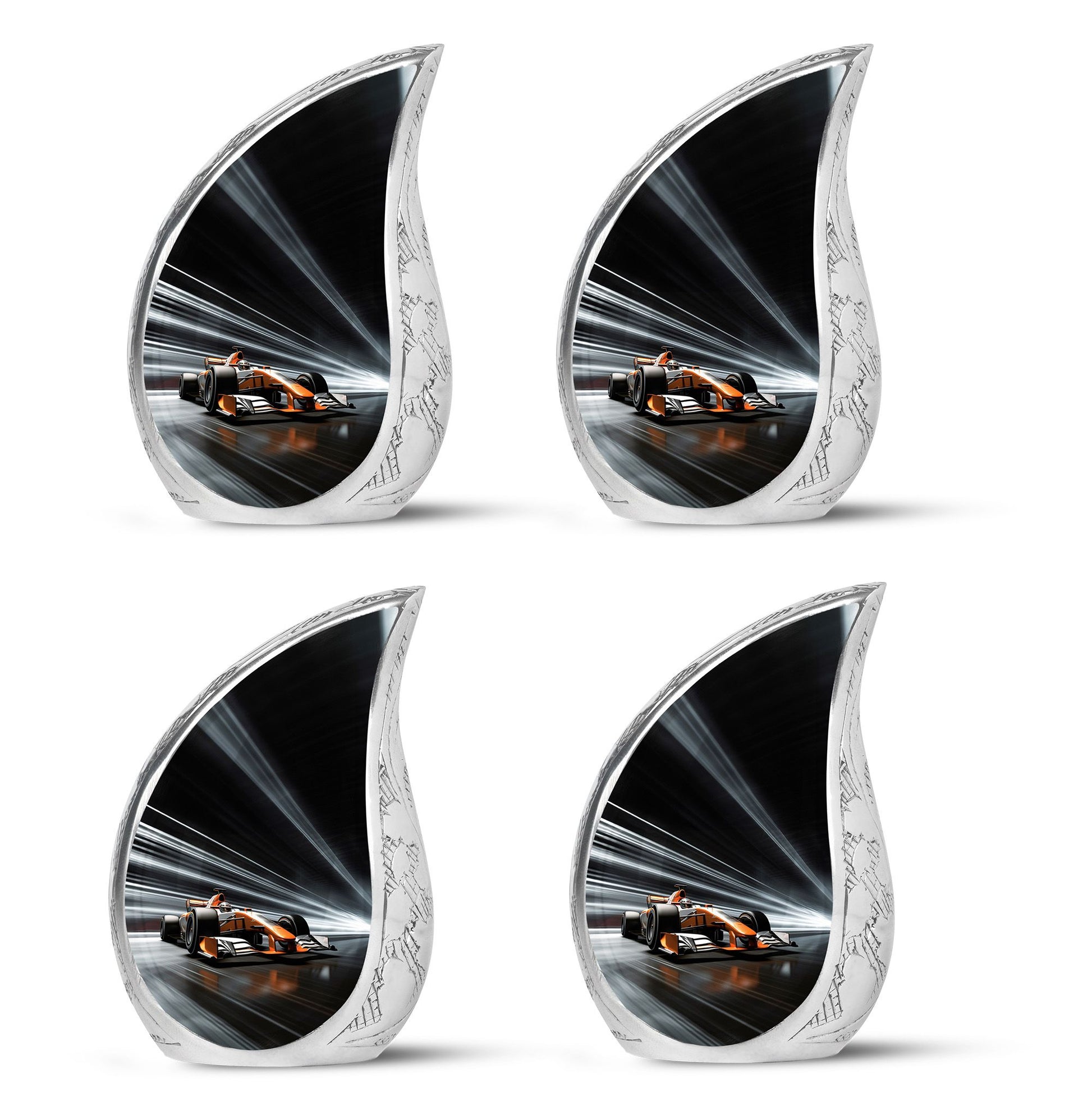 Teardrop Shape Car Urn Keepsake Urn Pack of 4