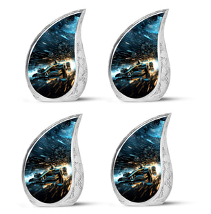 Teardrop Shape Car Urn Keepsake Urn Pack of 4