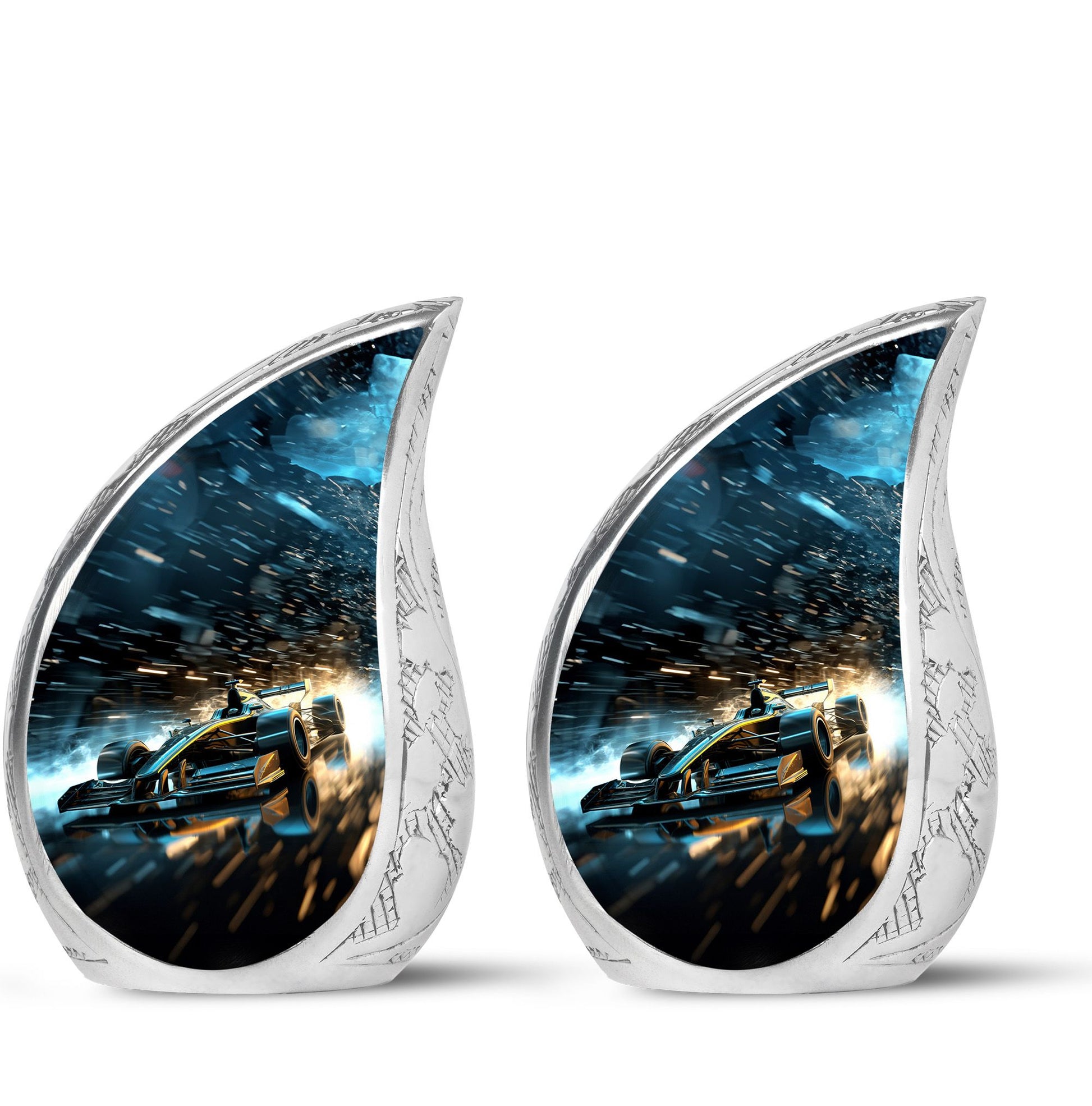 Teardrop Shape Car Urn Keepsake Urn Pack of 2