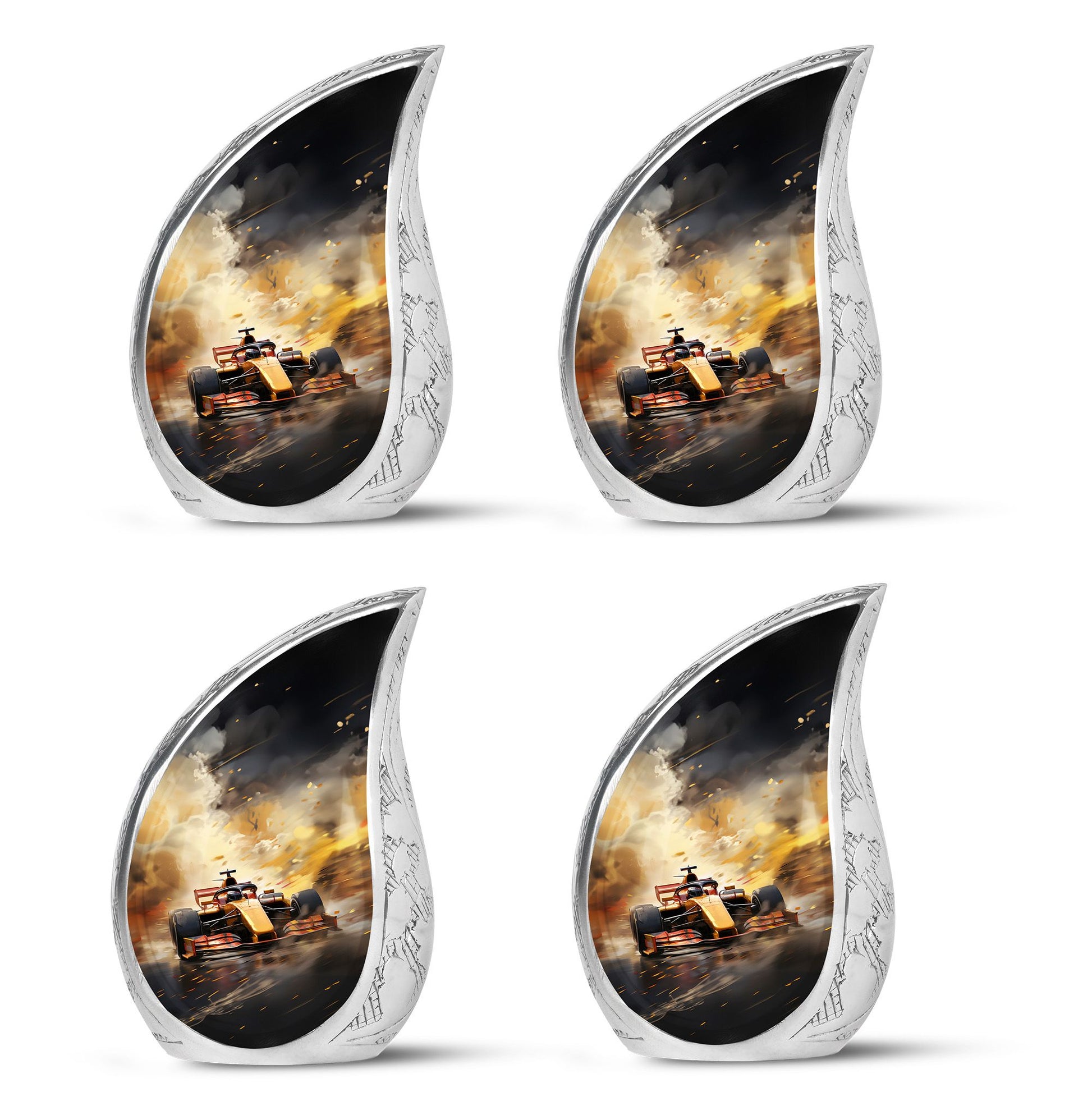 Teardrop Shape Car Urn Keepsake Urn Pack of 4