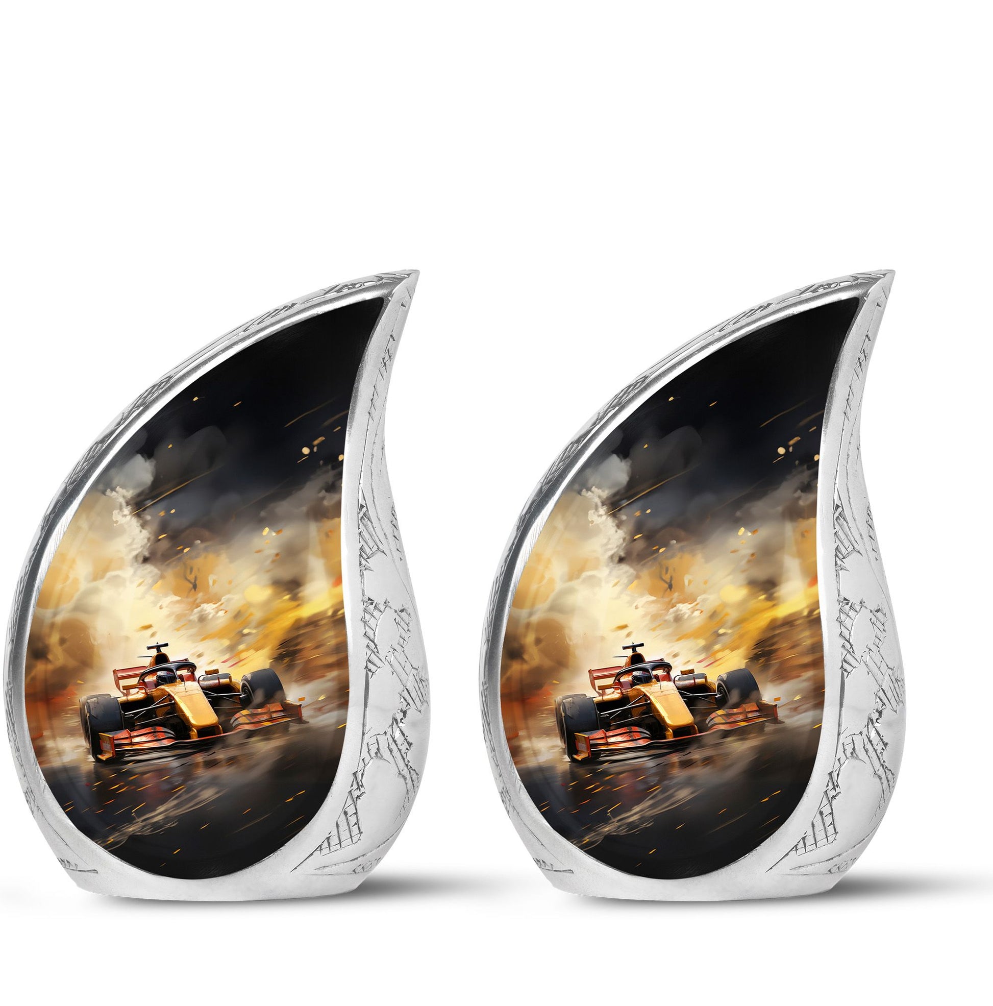 Teardrop Shape Car Urn Keepsake Urn Pack of 2
