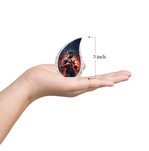 Teardrop Shape Boxing Urn Keepsake 3 Inch