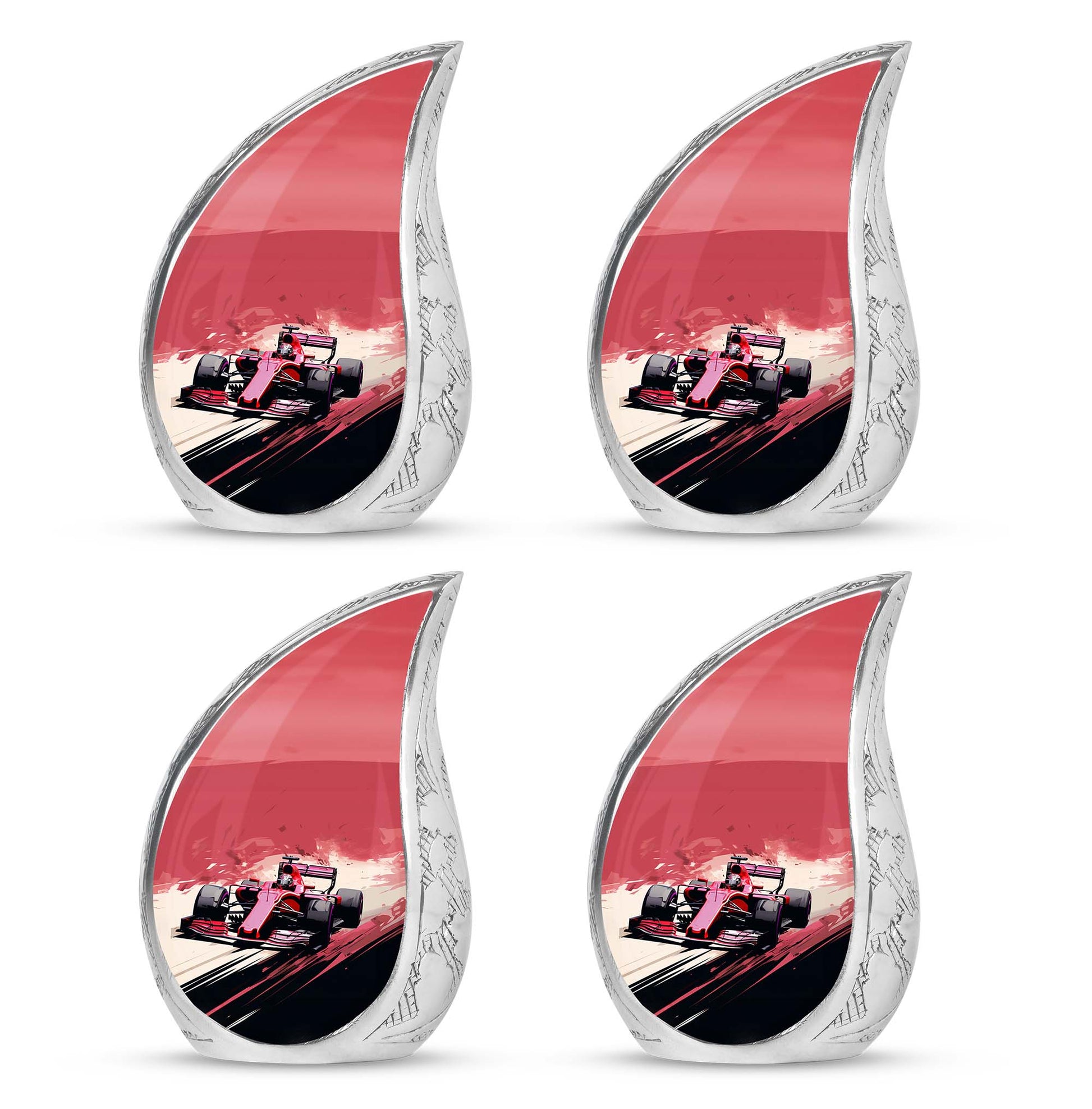 Teardrop Shape Car Urn Keepsake Urn Pack of 4