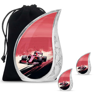 Teardrop Shape Car Urn Large Urn With 2 Keepsake Urn