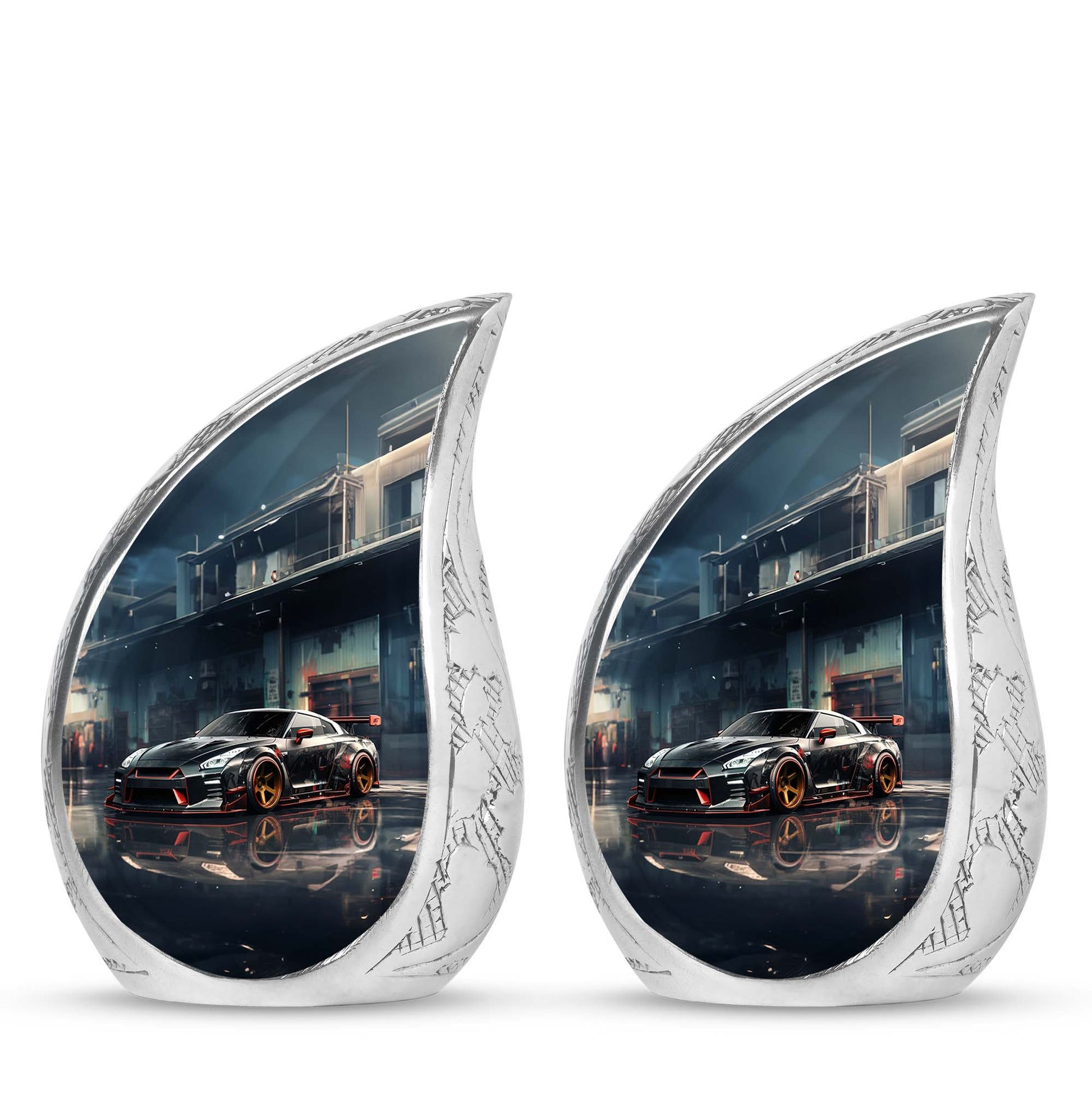Teardrop Shape Car Urn Keepsake Urn Pack of 2