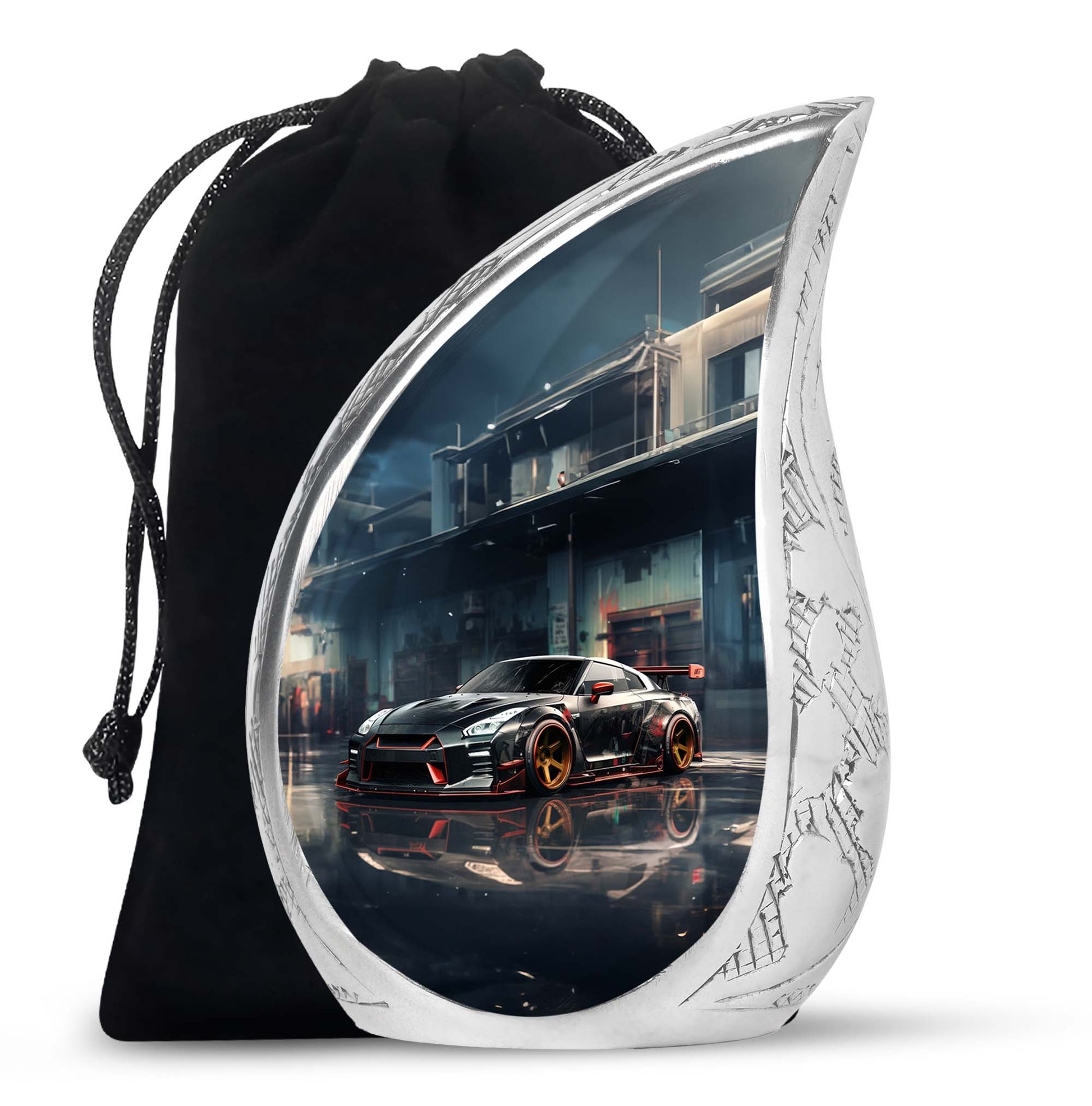 Teardrop Shape Car Urn Large 10 Inch