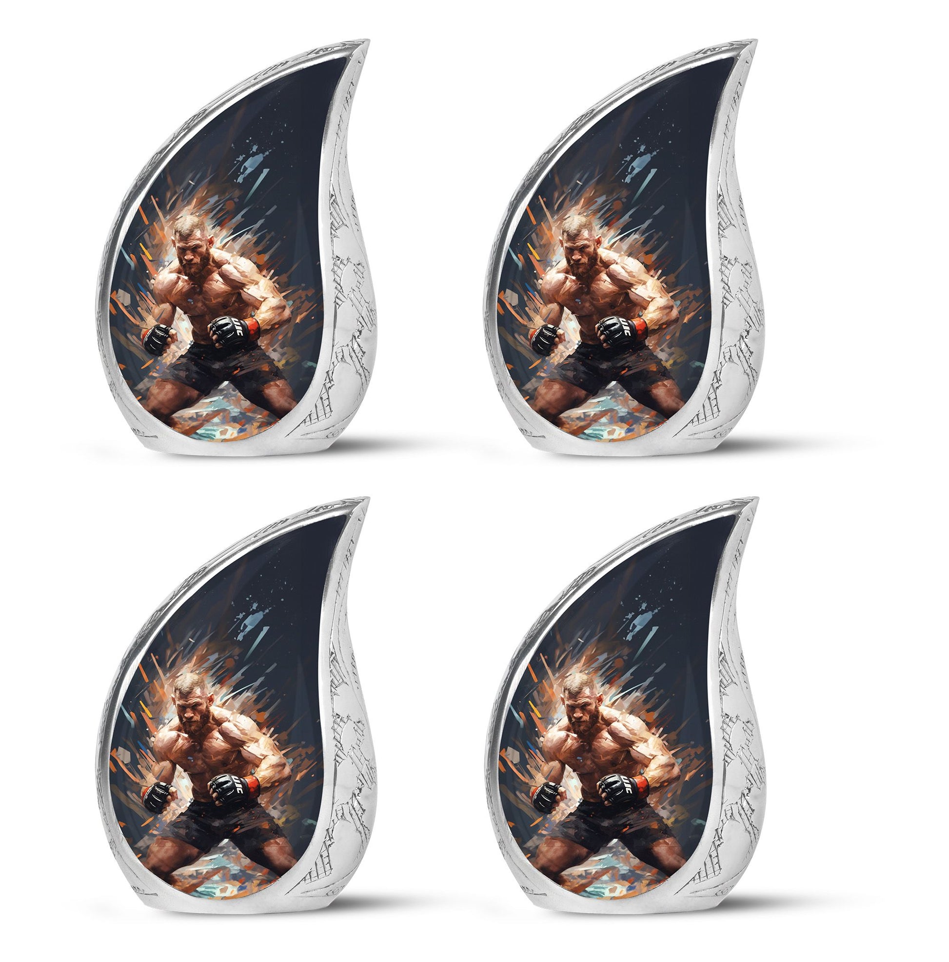 Teardrop Shape Sport Urn Keepsake Urn Pack of 4