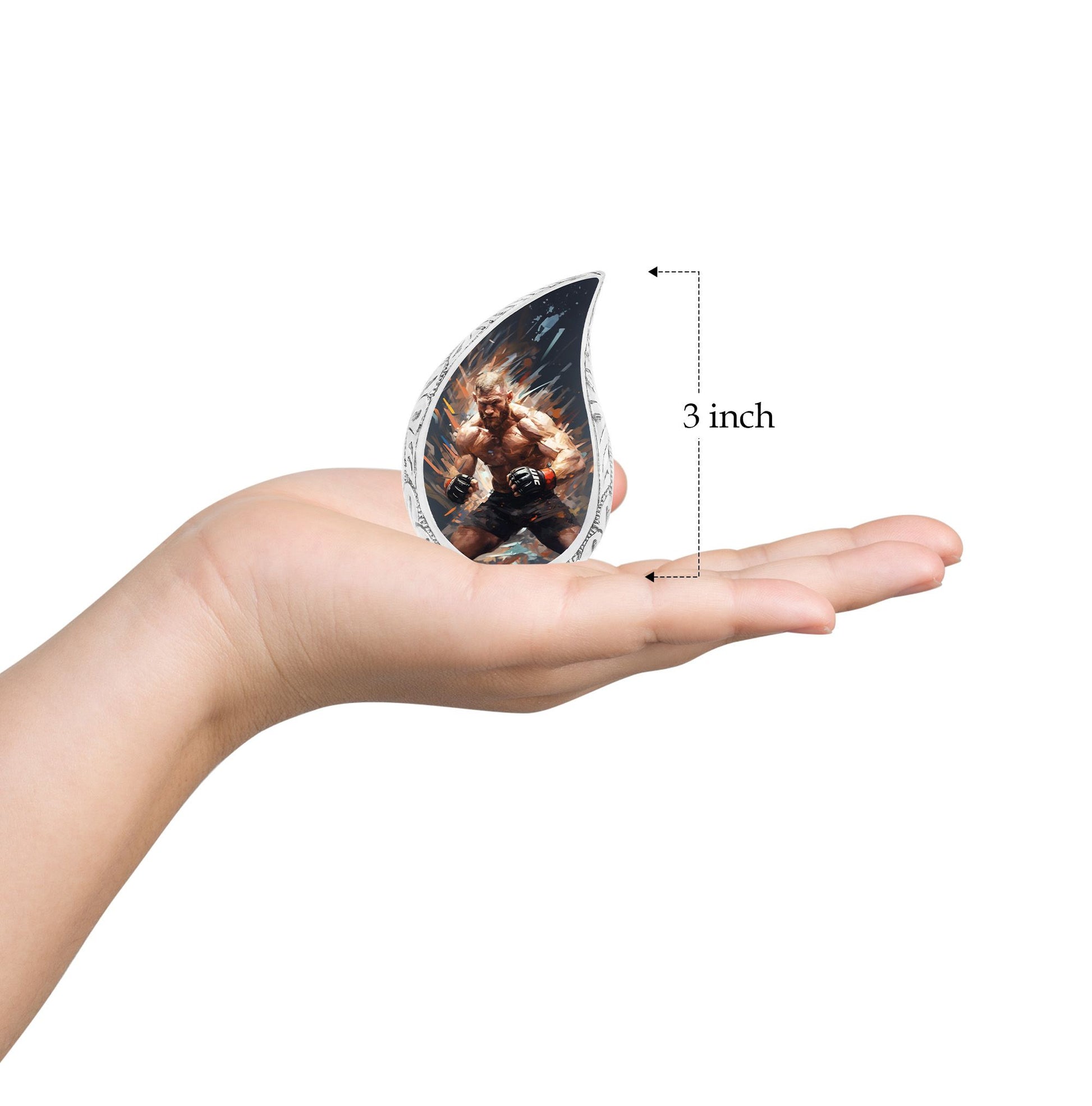 Teardrop Shape Sport Urn Keepsake 3 Inch