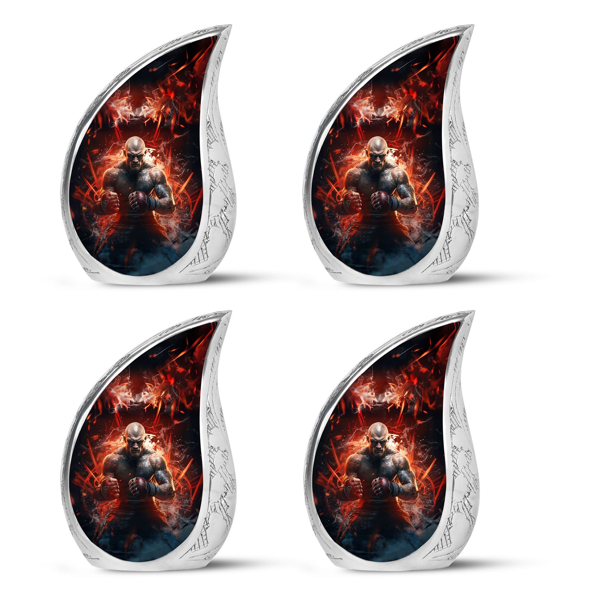 Teardrop Shape Sport Urn Keepsake Urn Pack of 4