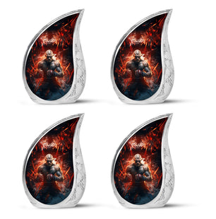 Teardrop Shape Sport Urn Keepsake Urn Pack of 4