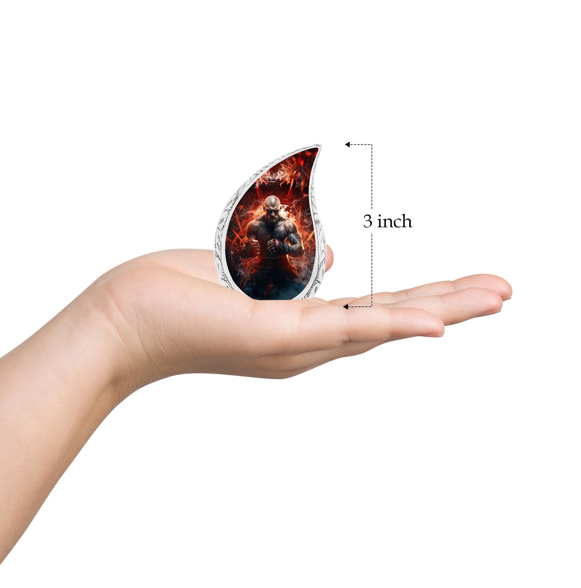 Teardrop Shape Sport Urn Keepsake 3 Inch