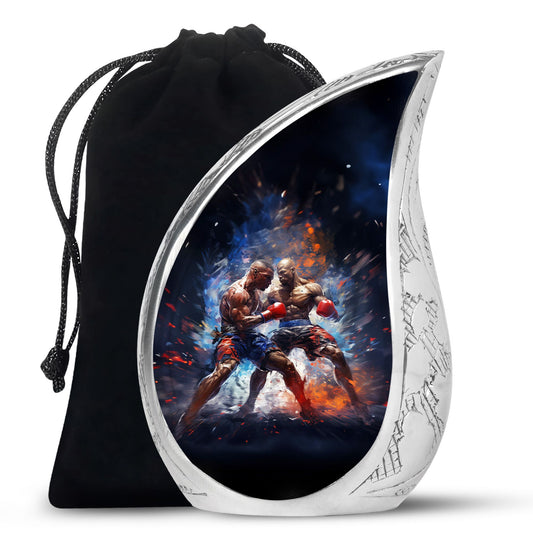 Teardrop Shape Boxing Urn Large 10 Inch