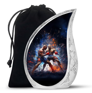 Teardrop Shape Boxing Urn Large 10 Inch