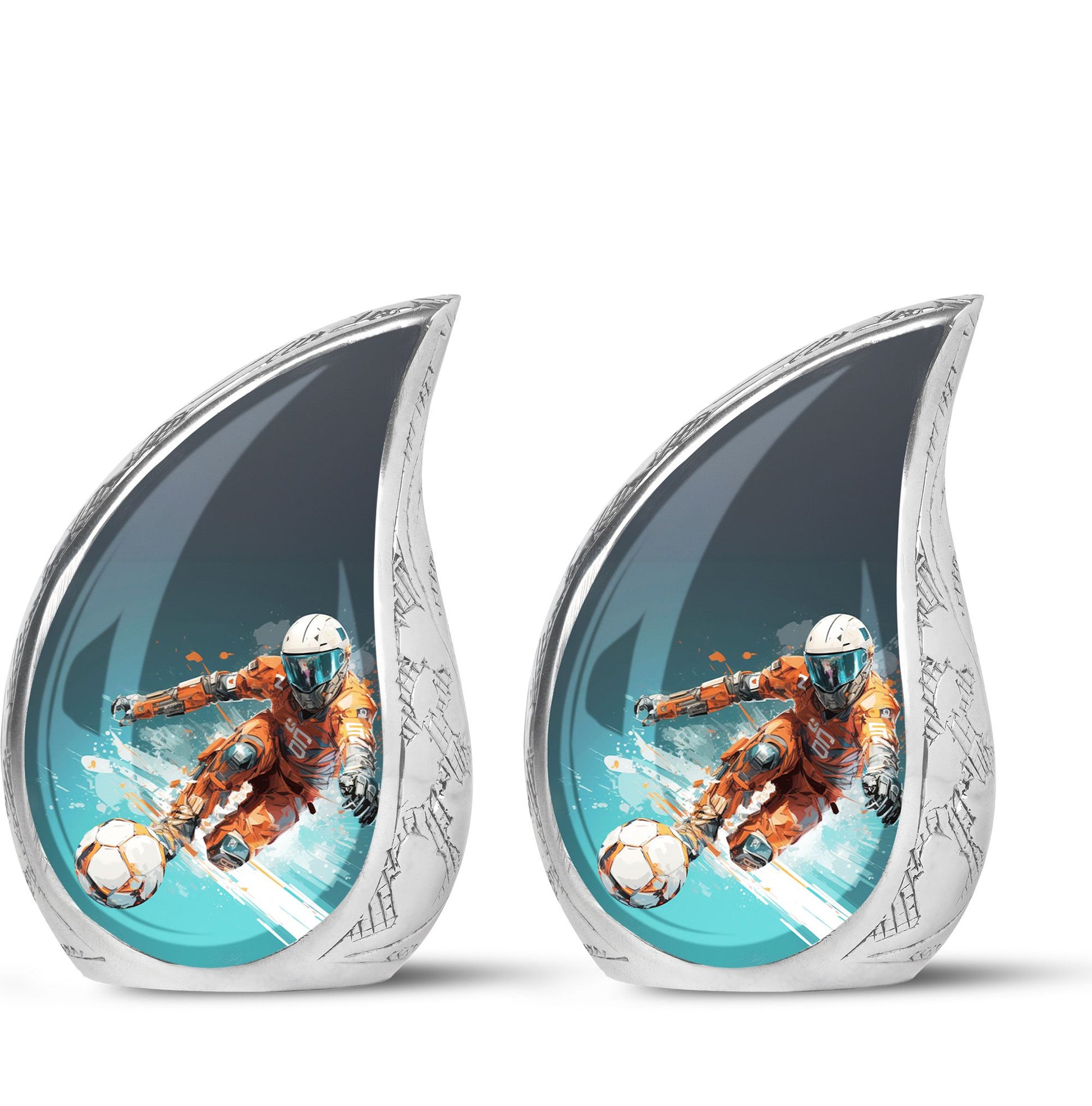 Teardrop Shape Bike Urn Keepsake Urn Pack of 2