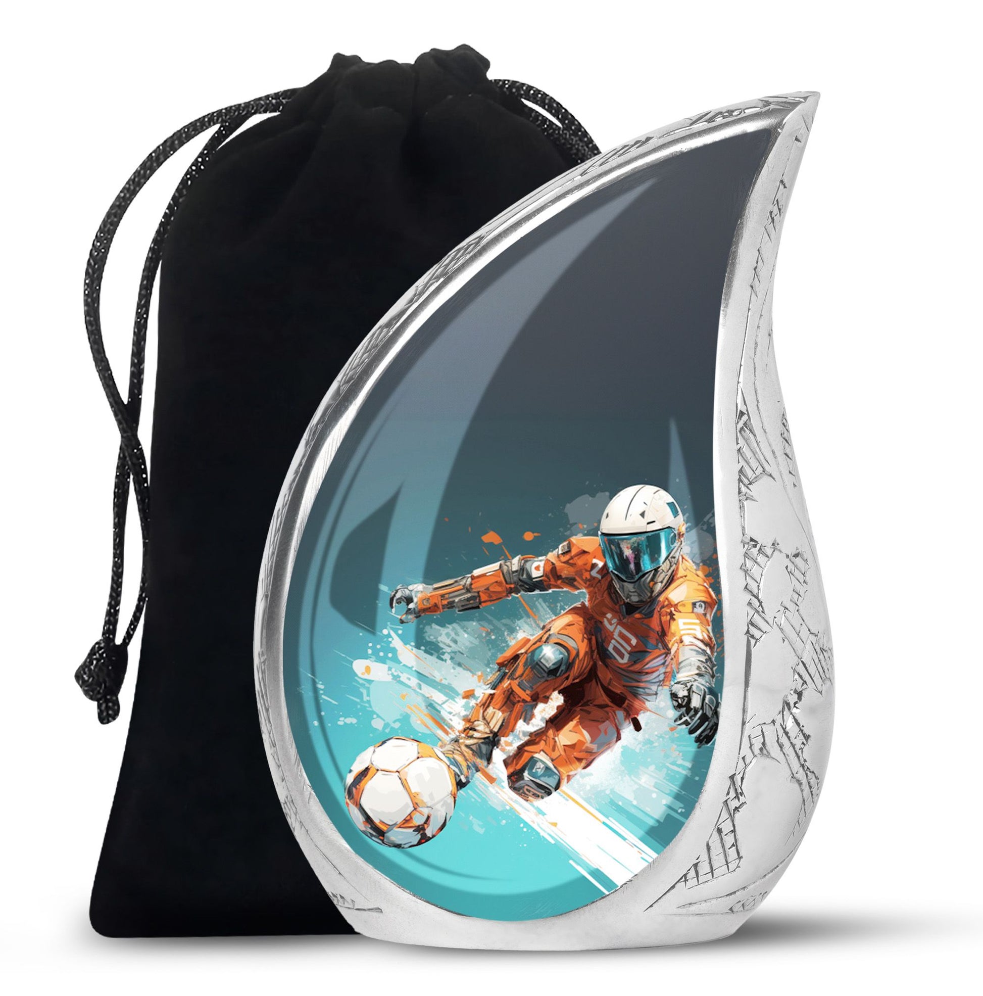 Teardrop Shape Bike Urn Large 10 Inch