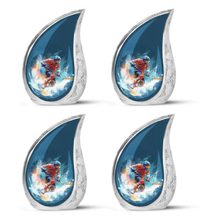 Teardrop Shape Sport Urn Keepsake Urn Pack of 4