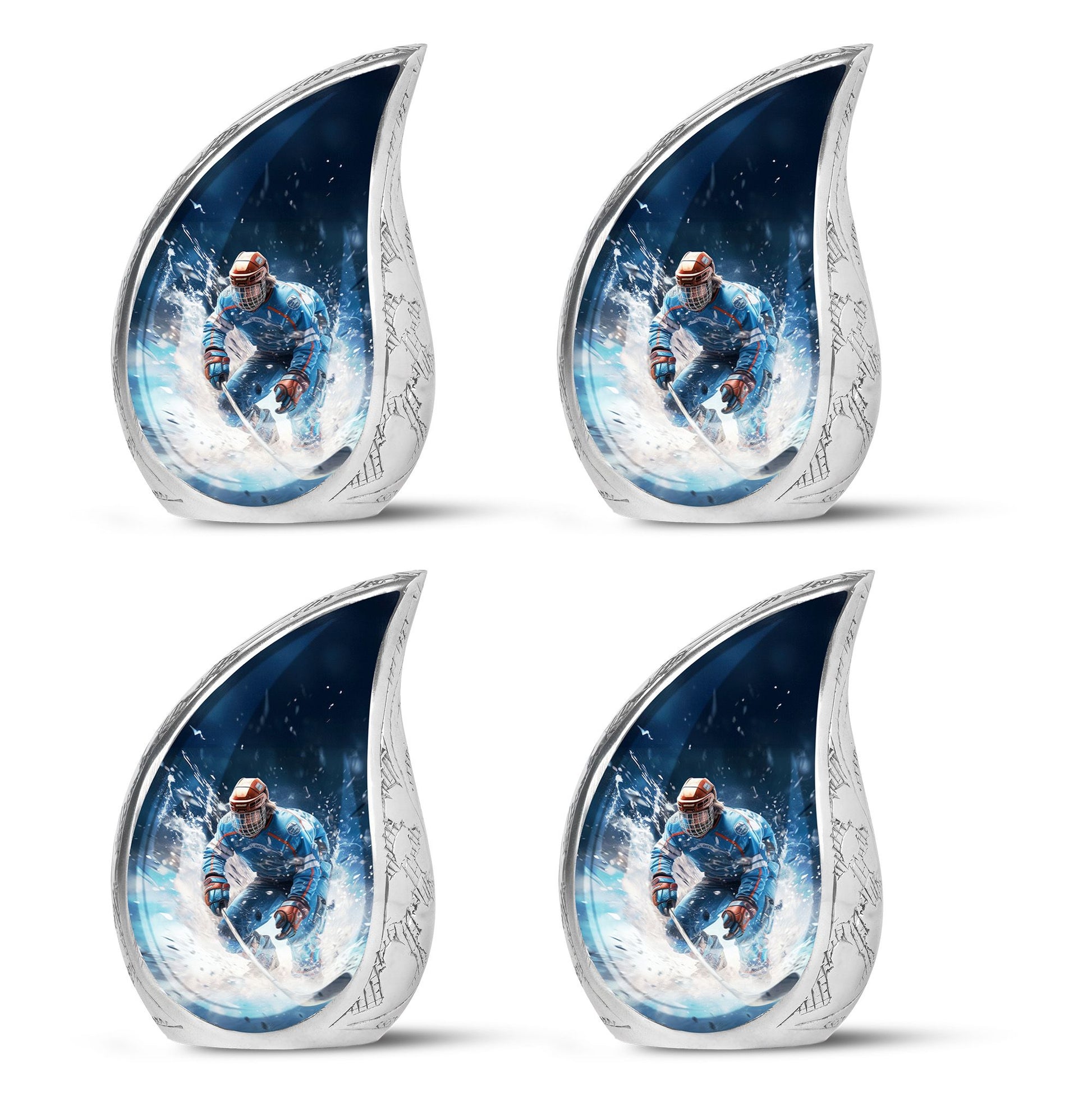 Teardrop Shaped  Keepsake Set of 4