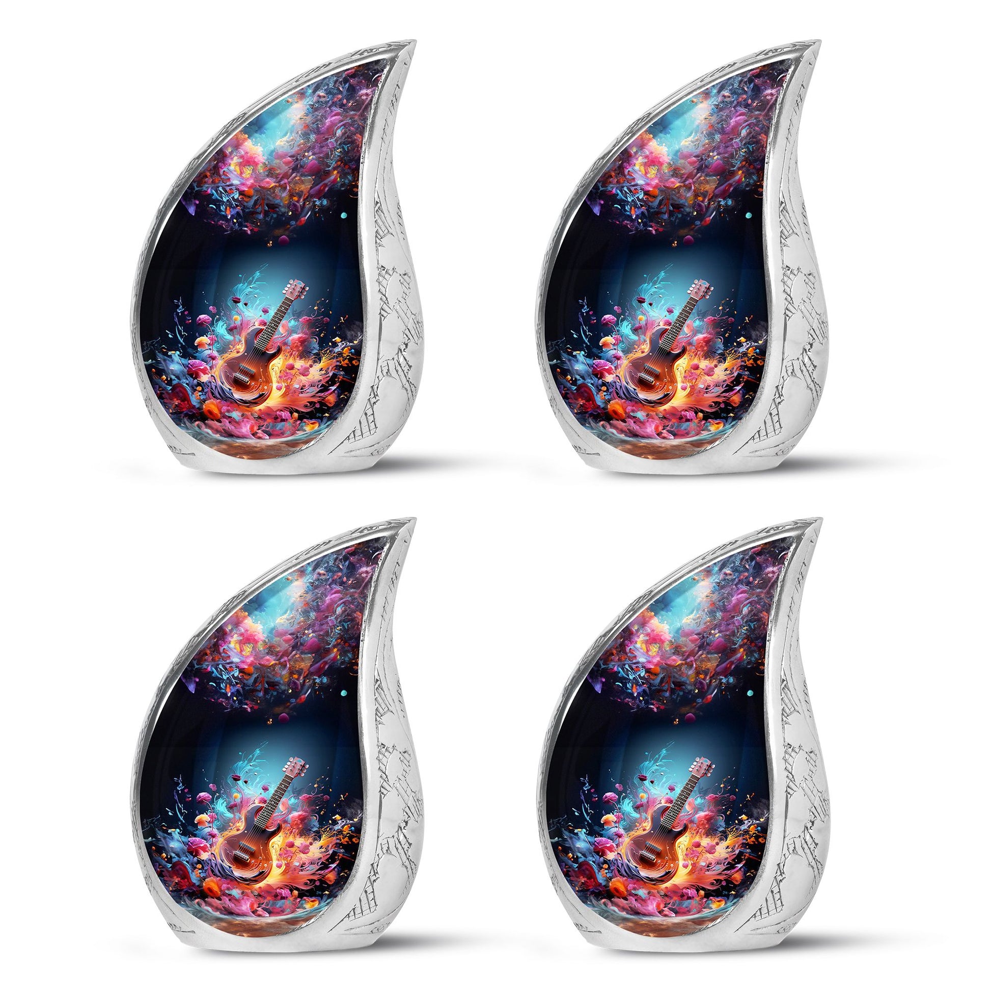 Teardrop Shaped  Keepsake Set of 4