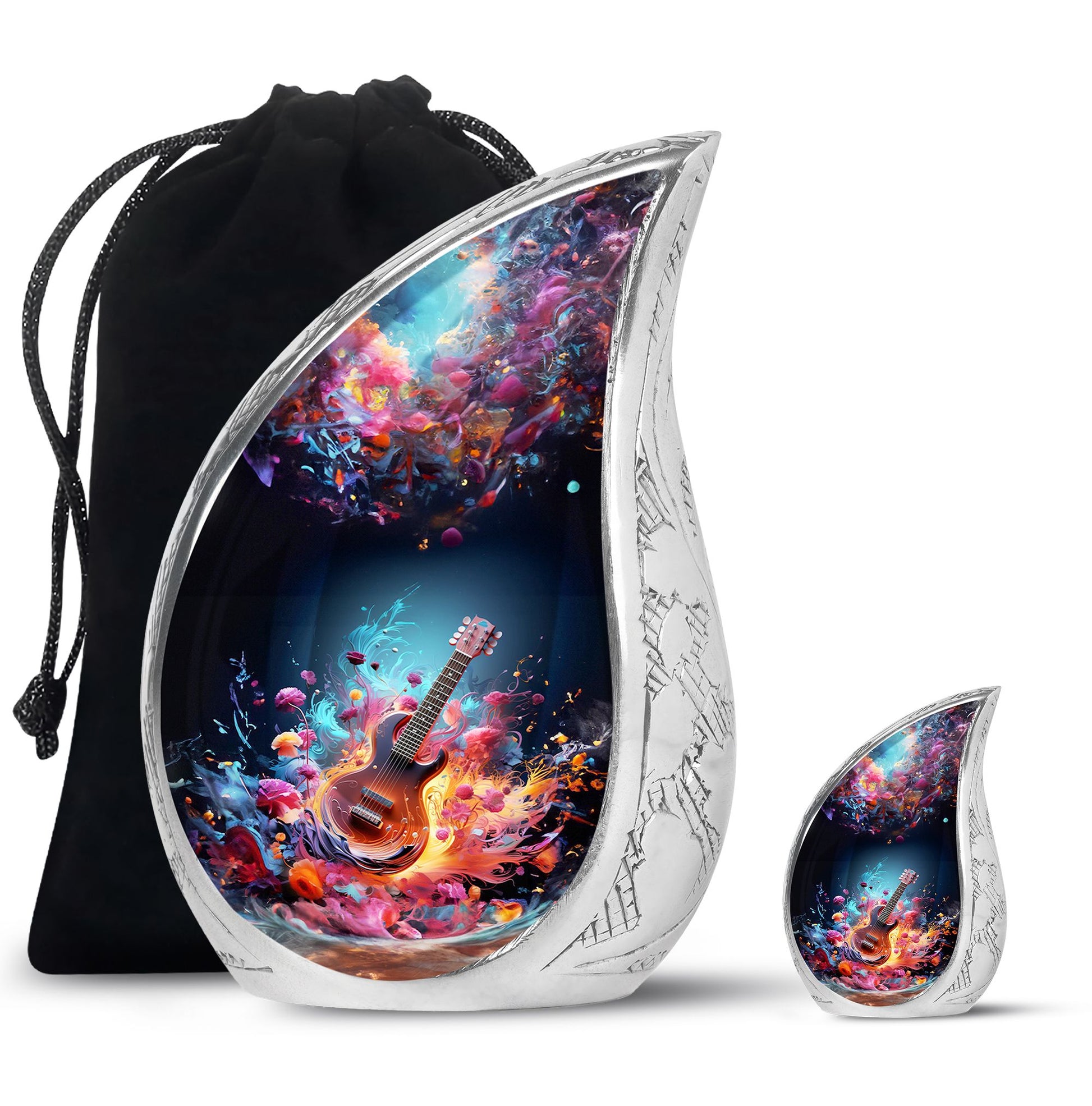 Teardrop Shaped  Large Urn With 1 Keepsake