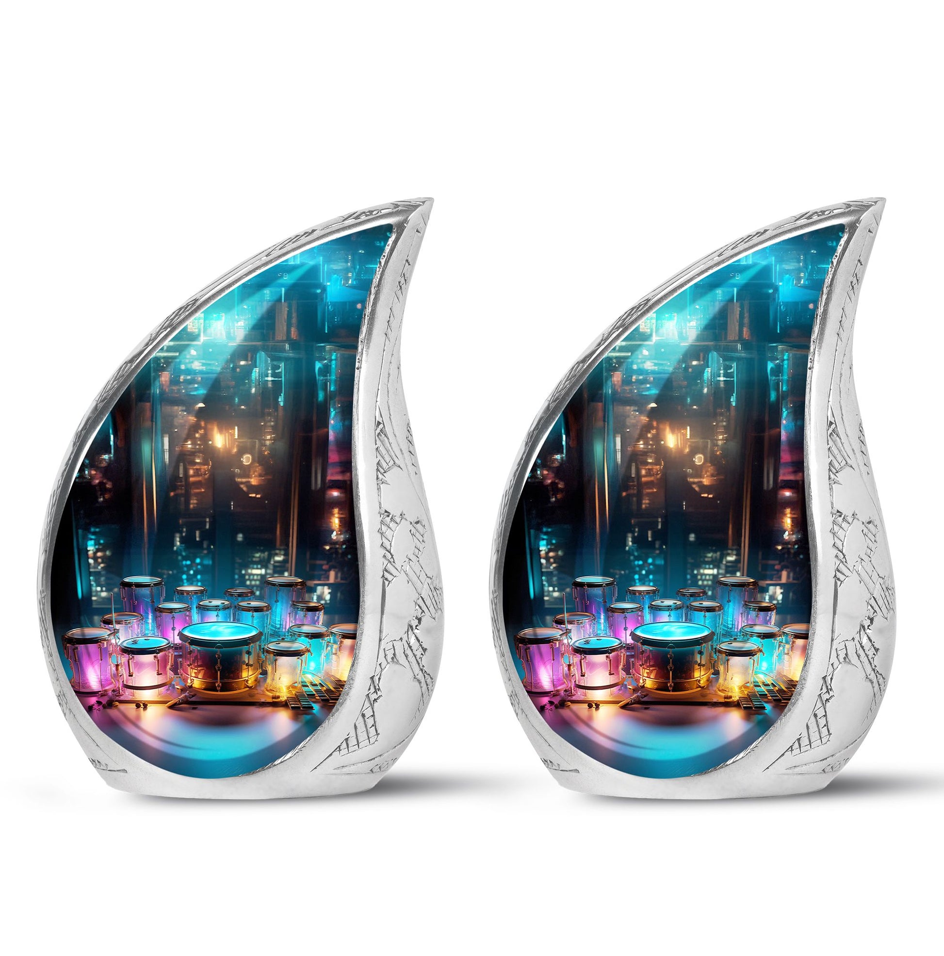 Teardrop Shaped  Keepsake Set of 2