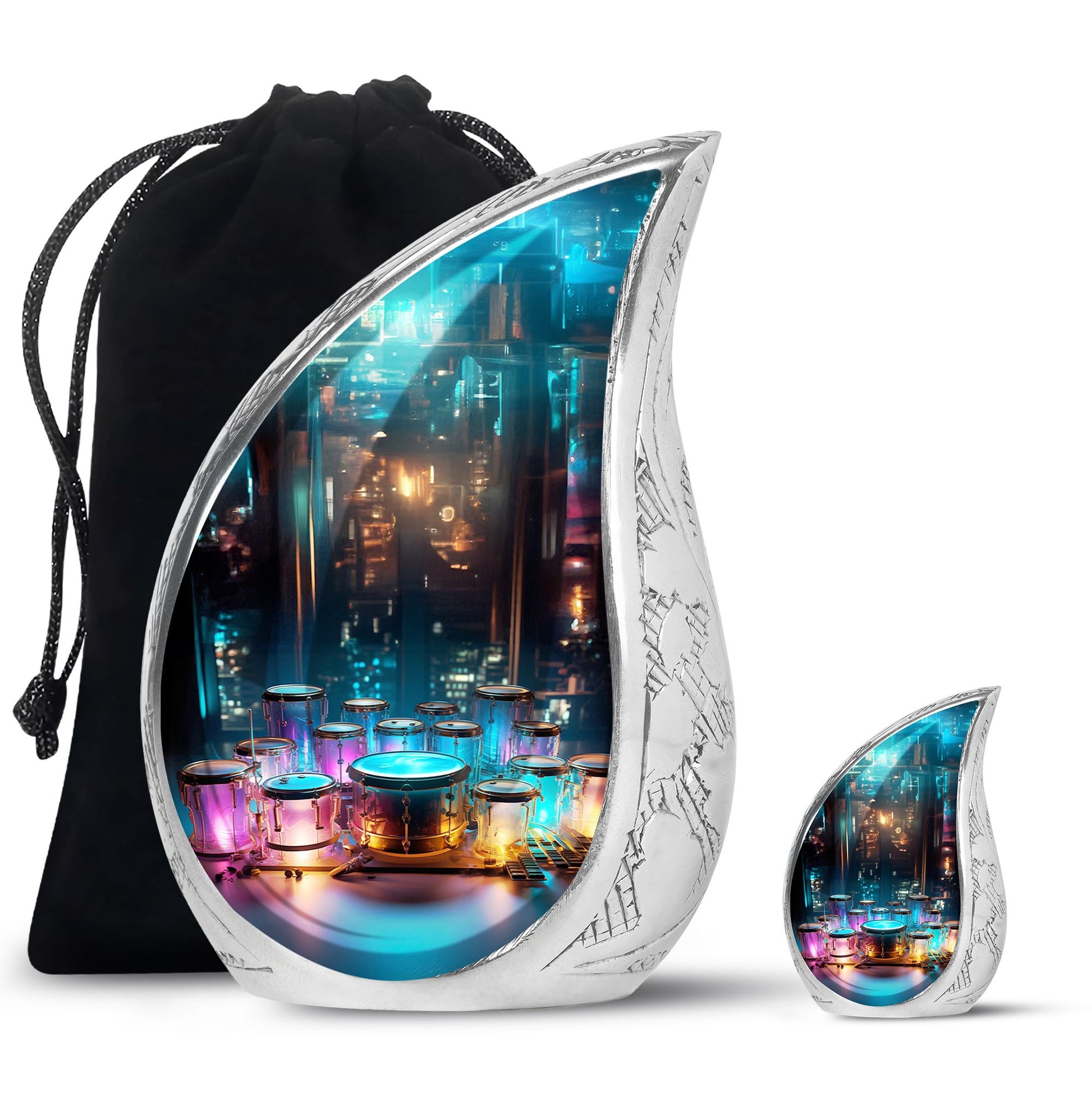 Teardrop Shaped  Large Urn With 1 Keepsake