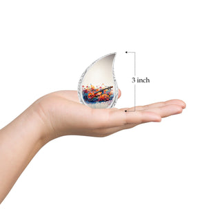 Teardrop Shape Music Urn Keepsake 3 Inch