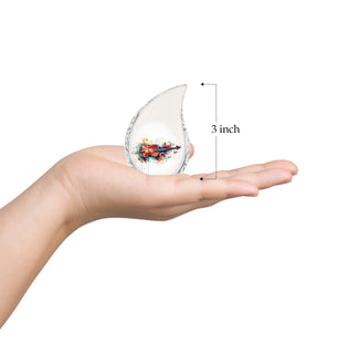 Teardrop Shape Music Urn Keepsake 3 Inch