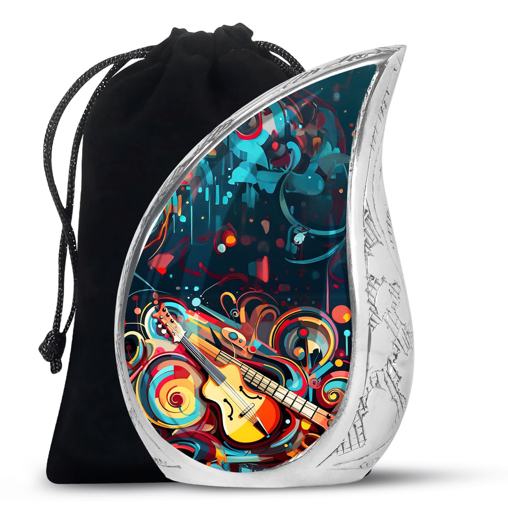 Teardrop Shape Music Urn Large 10 Inch