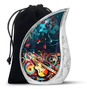 Teardrop Shape Music Urn Large 10 Inch