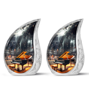 Teardrop Shape Music Urn Keepsake Urn Pack of 2