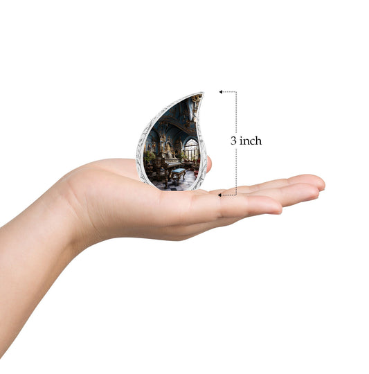 Teardrop Shape Music Urn Keepsake 3 Inch